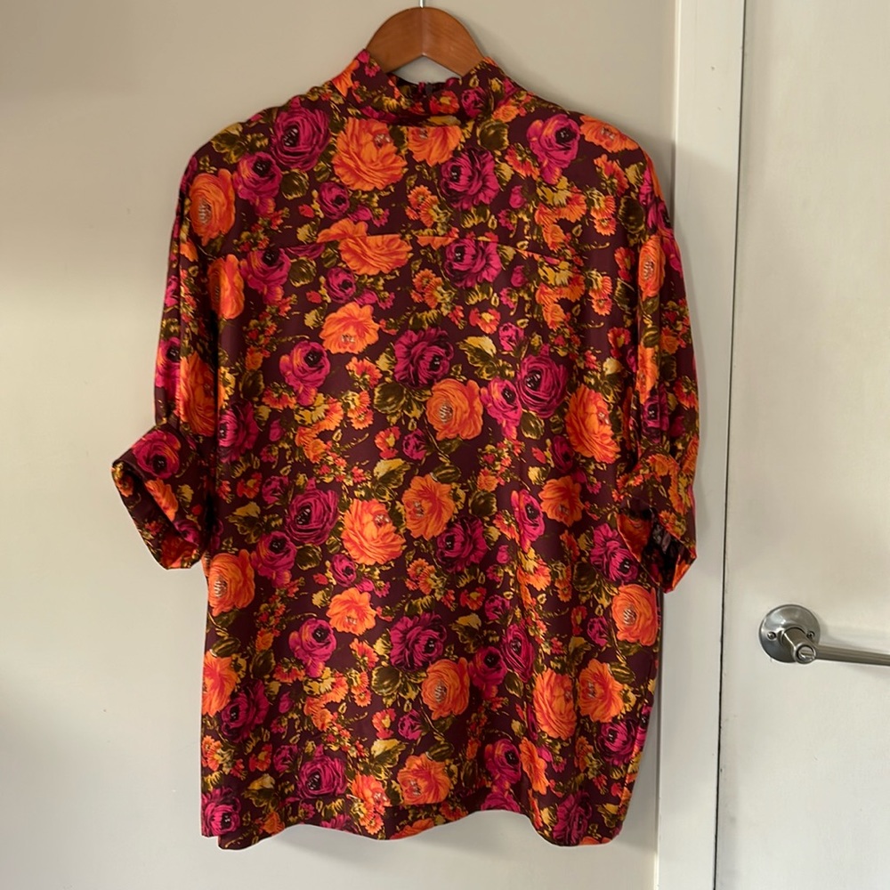 Zara 100% silk tunic